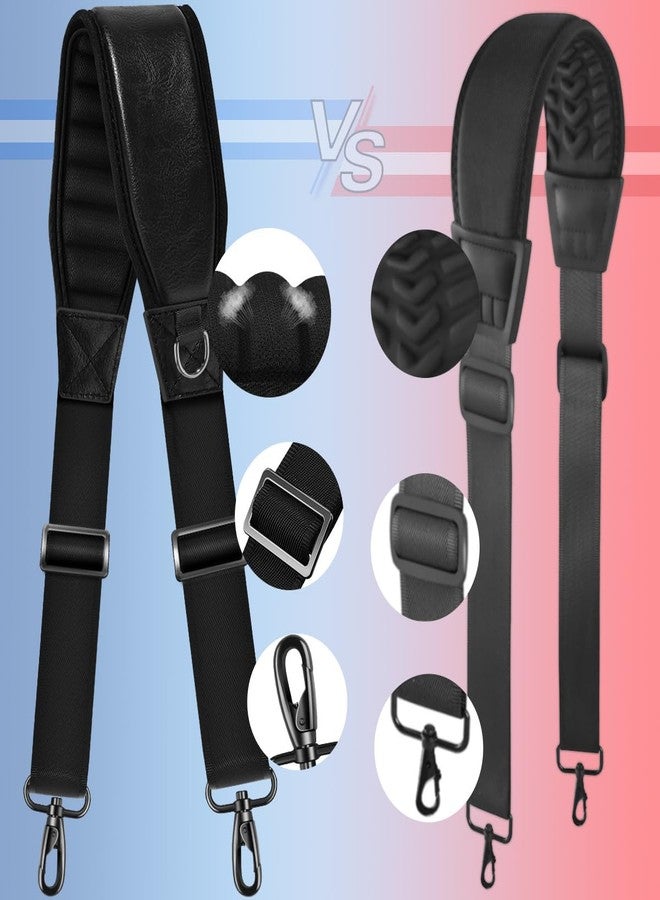 ZINZ 3D Air Cushion Bag Strap 59 inch Adjustable Belt with Fixed Ultra-Thick Padded & Dual Clasps & Swivel Hooks, Breathable and Comfort Strap for Bags，Black - Image 4